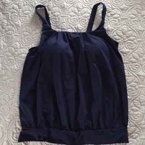 Lands End blouson tankini top
